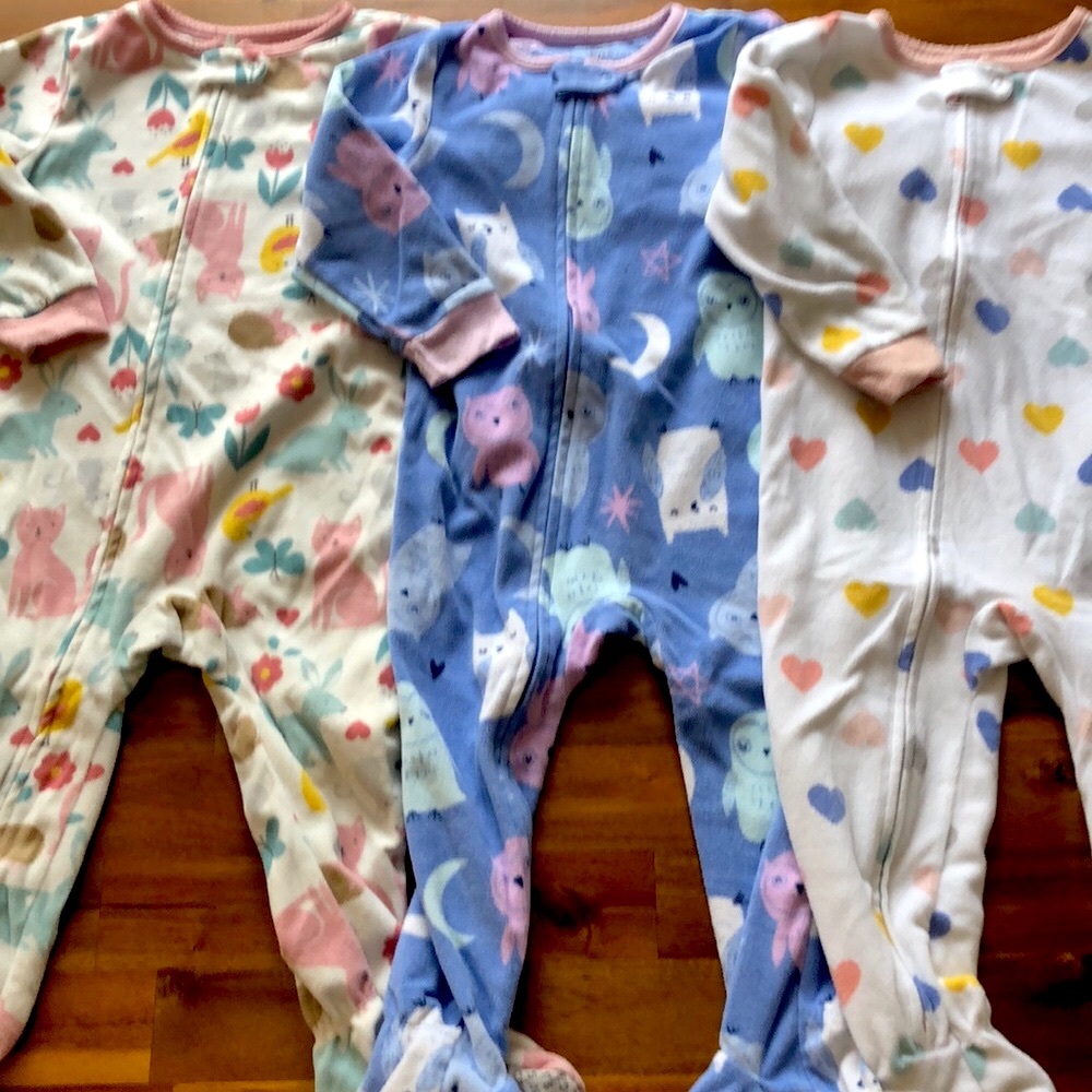 Toddler Fleece Pajamas, 3-pack
